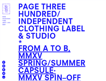 Tablet Screenshot of pagethreehundred.com